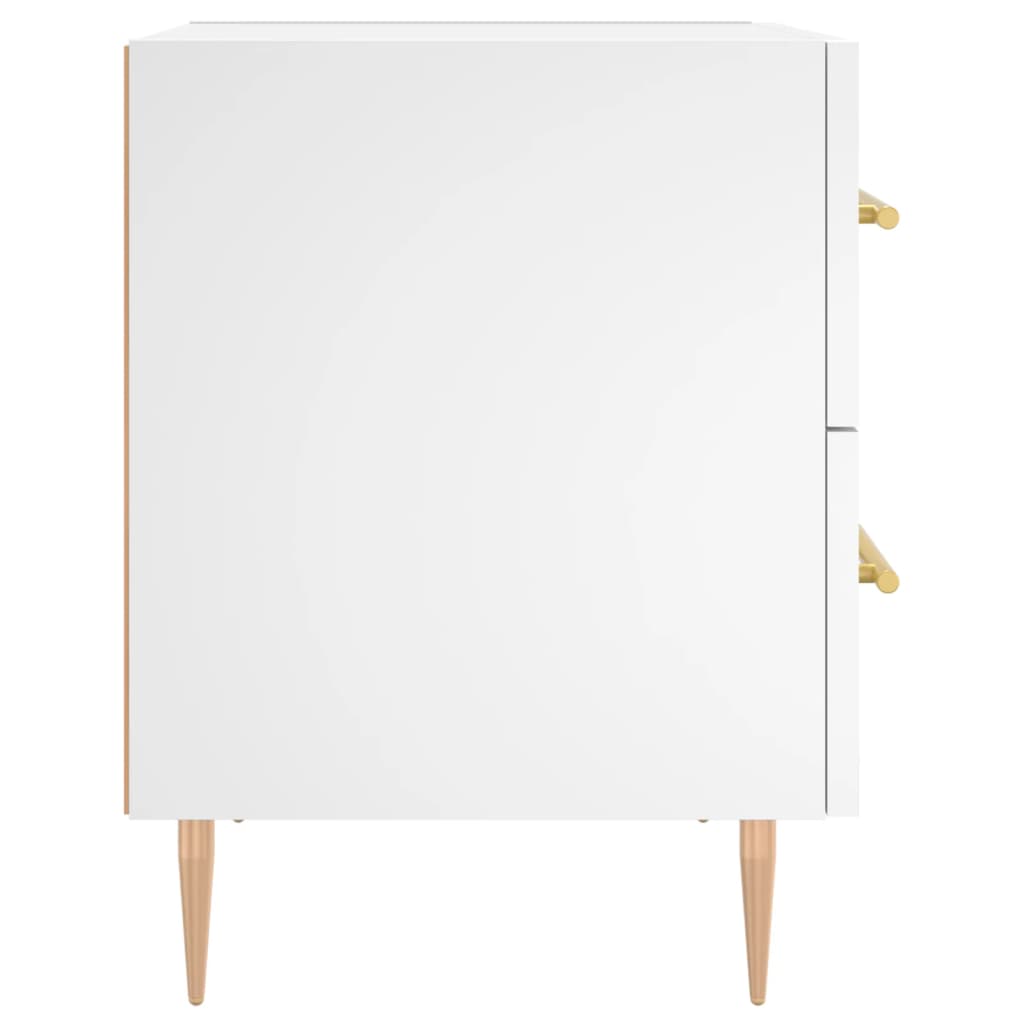 vidaXL Bedside Cabinets 2 pcs White 40x35x47,5 cm Engineered Wood
