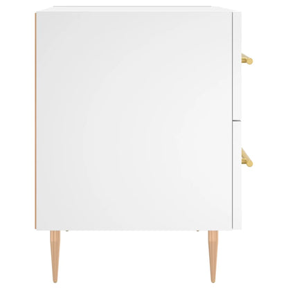 vidaXL Bedside Cabinets 2 pcs White 40x35x47,5 cm Engineered Wood