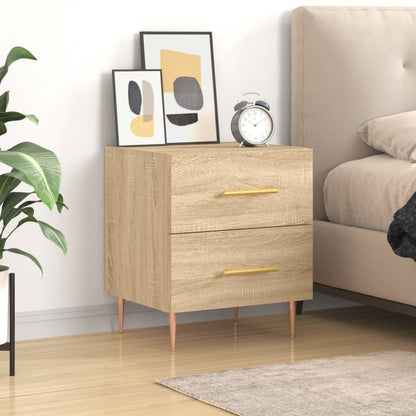vidaXL Bedside Cabinet Sonoma Oak 40x35x47,5 cm Engineered Wood