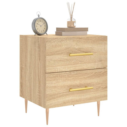 vidaXL Bedside Cabinets 2 pcs Sonoma Oak 40x35x47.5 cm Engineered Wood