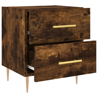 vidaXL Bedside Cabinet Smoked Oak 40x35x47,5 cm Engineered Wood