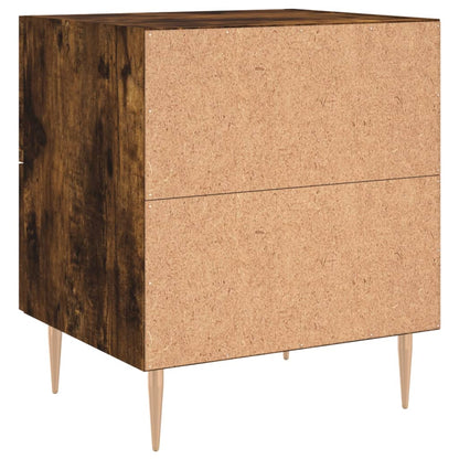 vidaXL Bedside Cabinet Smoked Oak 40x35x47,5 cm Engineered Wood