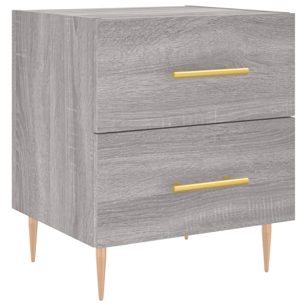 vidaXL Bedside Cabinet Grey Sonoma 40x35x47,5 cm Engineered Wood
