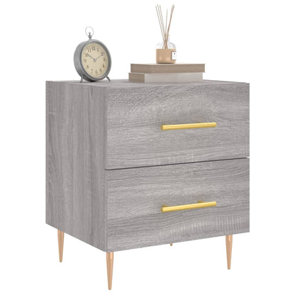 vidaXL Bedside Cabinet Grey Sonoma 40x35x47,5 cm Engineered Wood