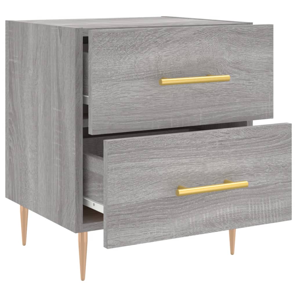 vidaXL Bedside Cabinet Grey Sonoma 40x35x47,5 cm Engineered Wood