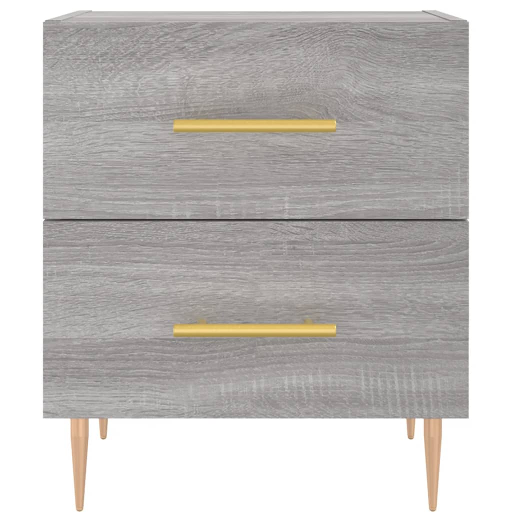 vidaXL Bedside Cabinet Grey Sonoma 40x35x47,5 cm Engineered Wood