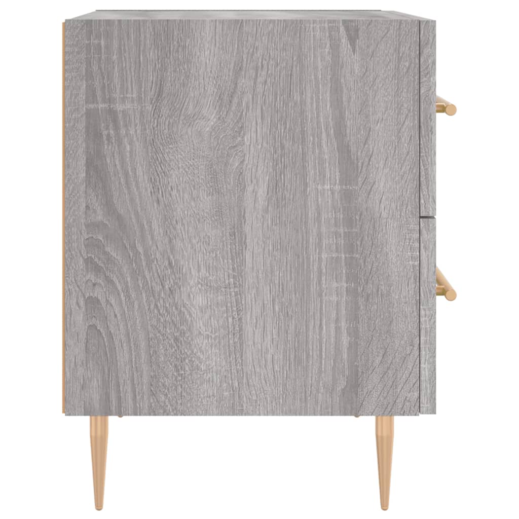 vidaXL Bedside Cabinet Grey Sonoma 40x35x47,5 cm Engineered Wood