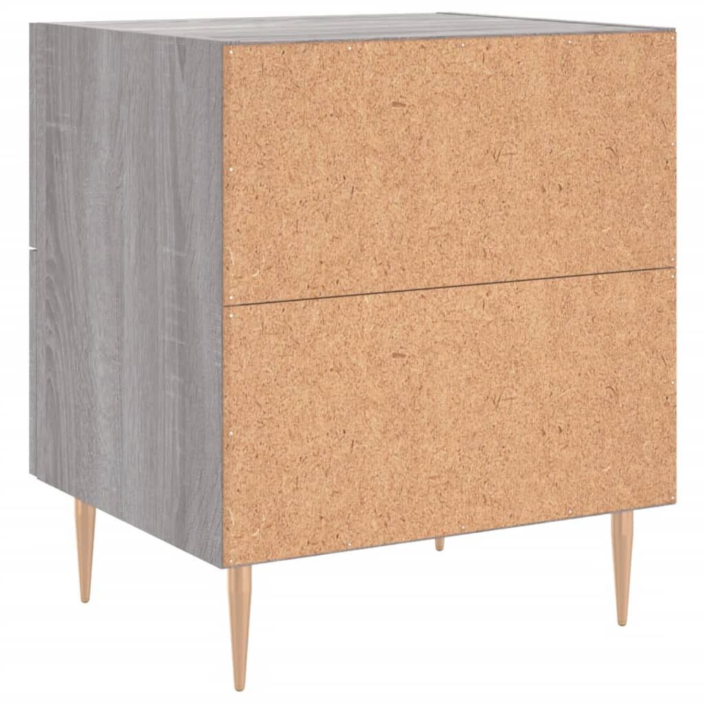 vidaXL Bedside Cabinet Grey Sonoma 40x35x47,5 cm Engineered Wood