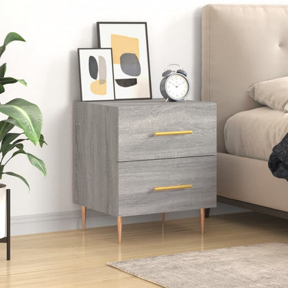 vidaXL Bedside Cabinet Grey Sonoma 40x35x47,5 cm Engineered Wood