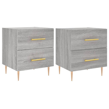 vidaXL Bedside Cabinets 2 pcs Grey Sonoma 40x35x47.5 cm Engineered Wood