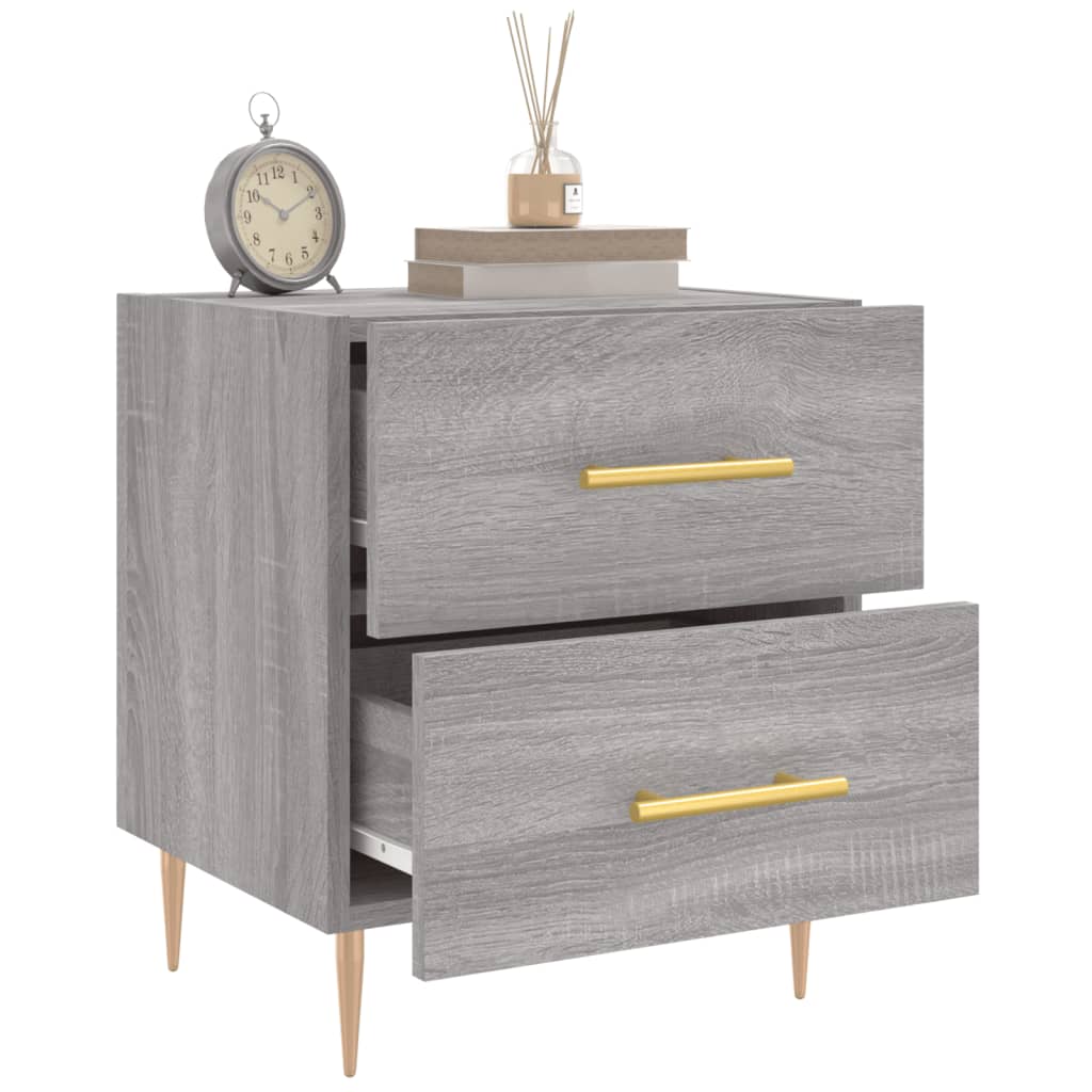 vidaXL Bedside Cabinets 2 pcs Grey Sonoma 40x35x47.5 cm Engineered Wood