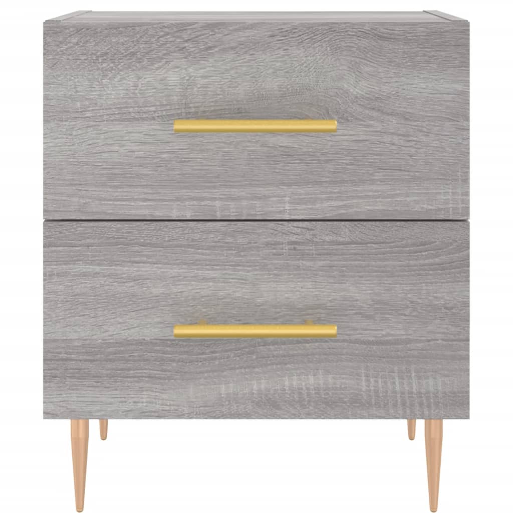 vidaXL Bedside Cabinets 2 pcs Grey Sonoma 40x35x47.5 cm Engineered Wood