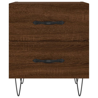 vidaXL Bedside Cabinet Brown Oak 40x35x47.5 cm Engineered Wood