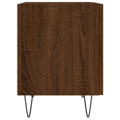 vidaXL Bedside Cabinet Brown Oak 40x35x47.5 cm Engineered Wood