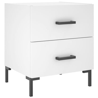 vidaXL Bedside Cabinet White 40x35x47,5 cm Engineered Wood