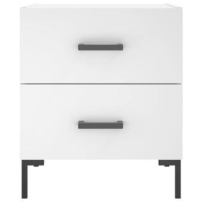 vidaXL Bedside Cabinet White 40x35x47.5 cm Engineered Wood