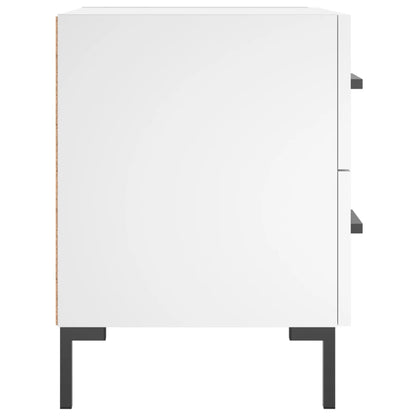 vidaXL Bedside Cabinet White 40x35x47.5 cm Engineered Wood