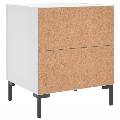 vidaXL Bedside Cabinet White 40x35x47.5 cm Engineered Wood