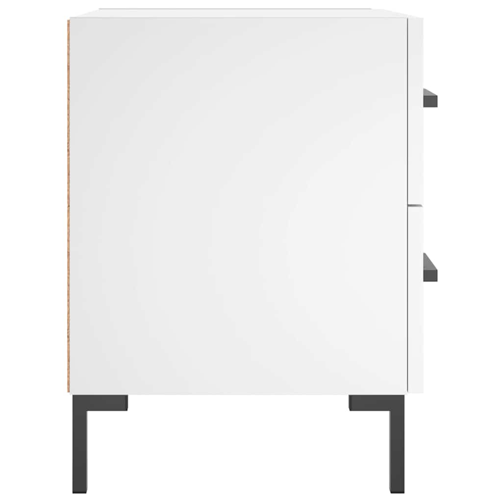 vidaXL Bedside Cabinets 2 pcs White 40x35x47.5 cm Engineered Wood