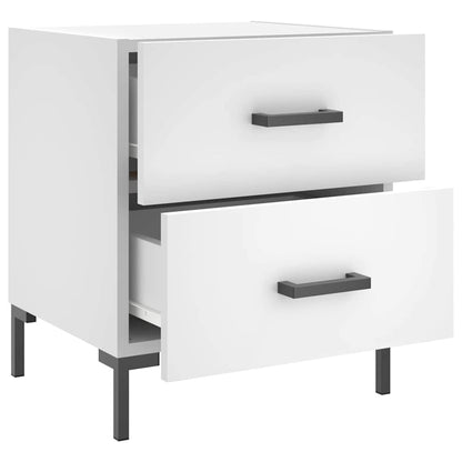 vidaXL Bedside Cabinets 2 pcs White 40x35x47.5 cm Engineered Wood