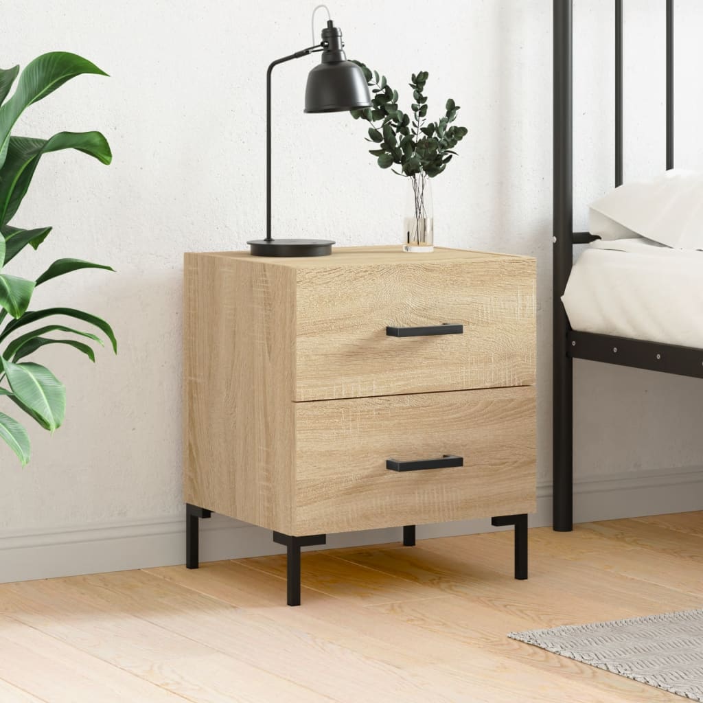 vidaXL Bedside Cabinet Sonoma Oak 40x35x47.5 cm Engineered Wood