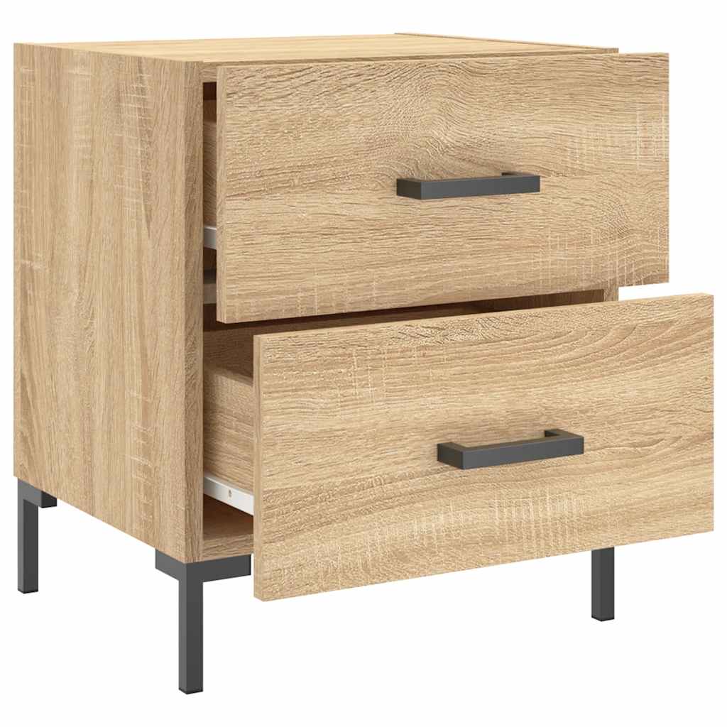 vidaXL Bedside Cabinets 2 pcs Sonoma Oak 40x35x47.5 cm Engineered Wood