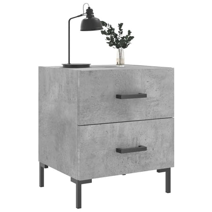 vidaXL Bedside Cabinet Concrete Grey 40x35x47,5 cm Engineered Wood