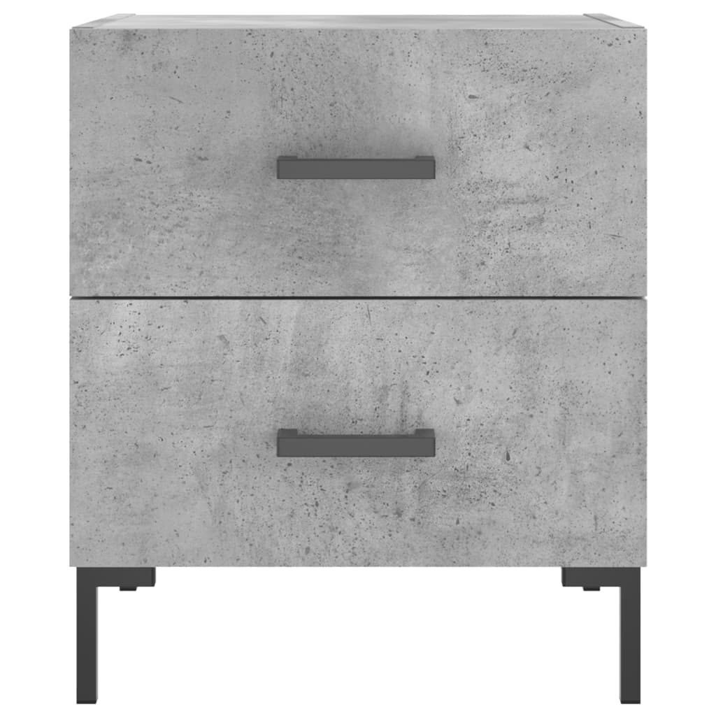vidaXL Bedside Cabinet Concrete Grey 40x35x47,5 cm Engineered Wood