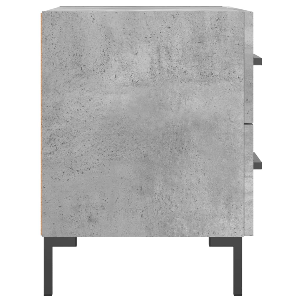 vidaXL Bedside Cabinet Concrete Grey 40x35x47.5 cm Engineered Wood