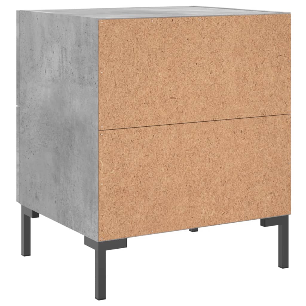 vidaXL Bedside Cabinet Concrete Grey 40x35x47,5 cm Engineered Wood