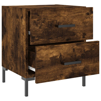 vidaXL Bedside Cabinets 2 pcs Smoked Oak 40x35x47.5 cm Engineered Wood