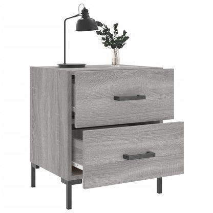 vidaXL Bedside Cabinet Grey Sonoma 40x35x47,5 cm Engineered Wood