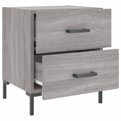 vidaXL Bedside Cabinet Grey Sonoma 40x35x47,5 cm Engineered Wood