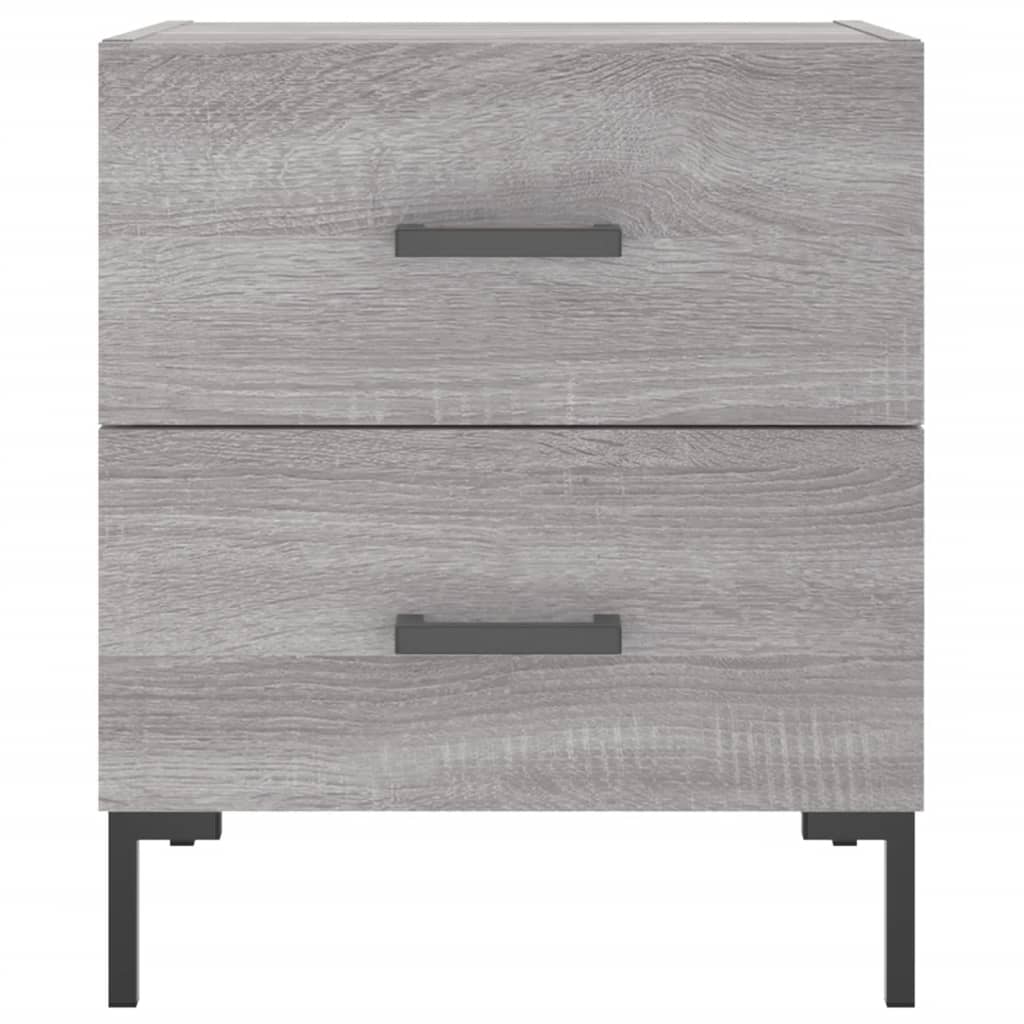 vidaXL Bedside Cabinet Grey Sonoma 40x35x47,5 cm Engineered Wood