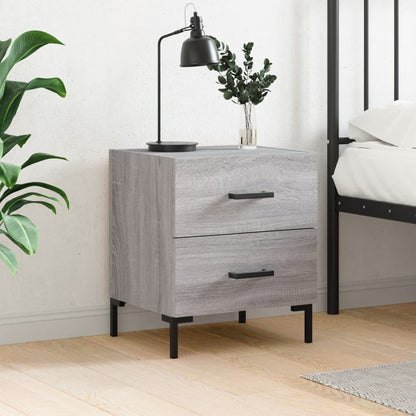 vidaXL Bedside Cabinet Grey Sonoma 40x35x47,5 cm Engineered Wood