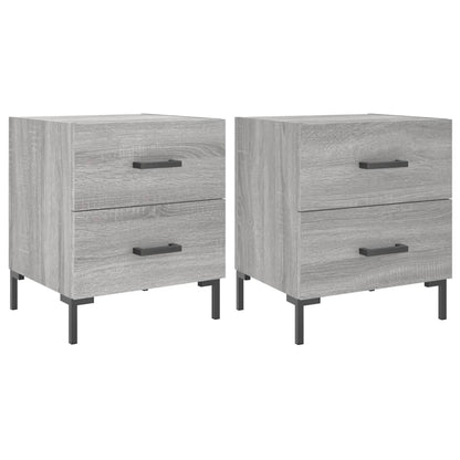 vidaXL Bedside Cabinets 2 pcs Grey Sonoma 40x35x47.5 cm Engineered Wood