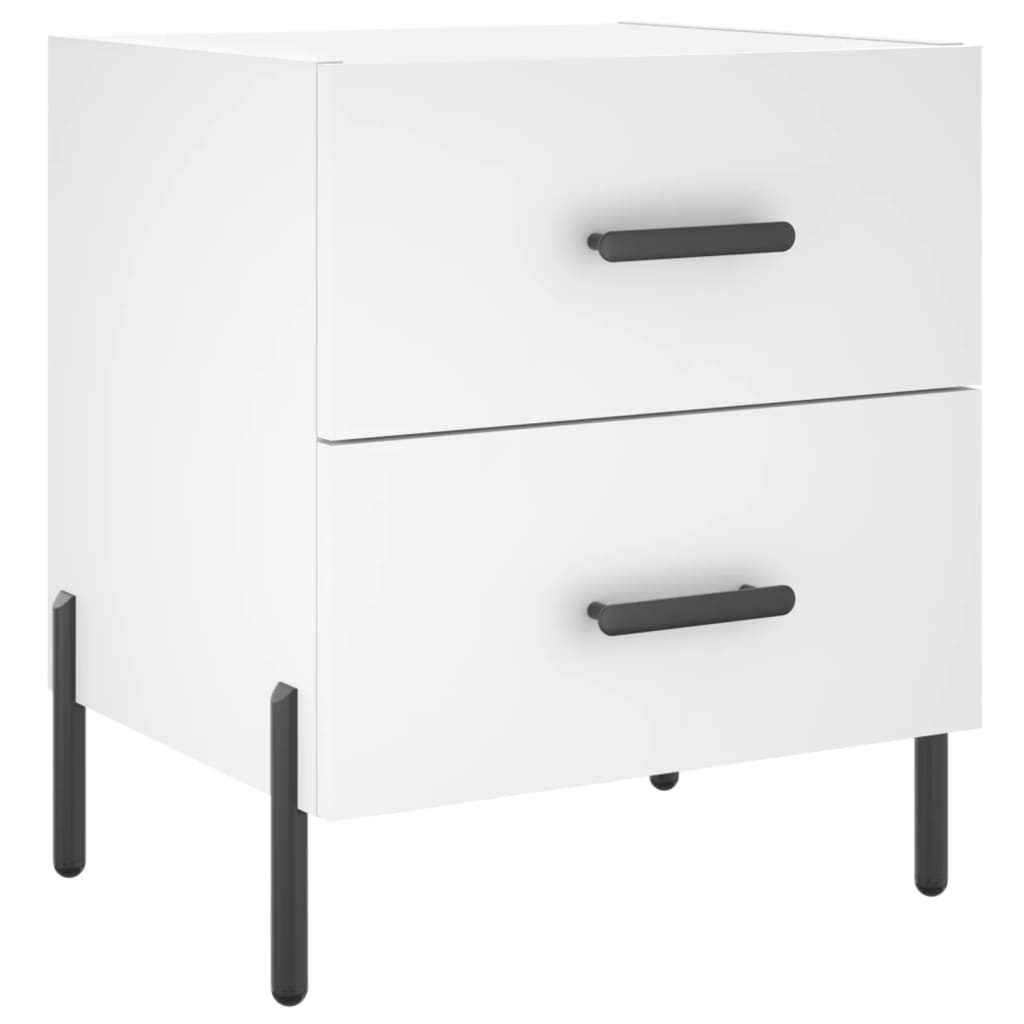 vidaXL Bedside Cabinet White 40x35x47,5 cm Engineered Wood