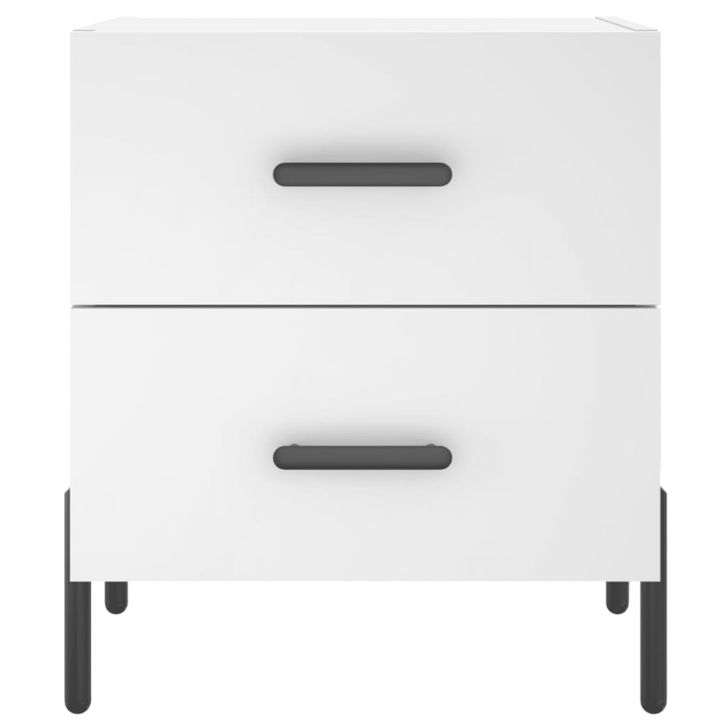 vidaXL Bedside Cabinet White 40x35x47,5 cm Engineered Wood