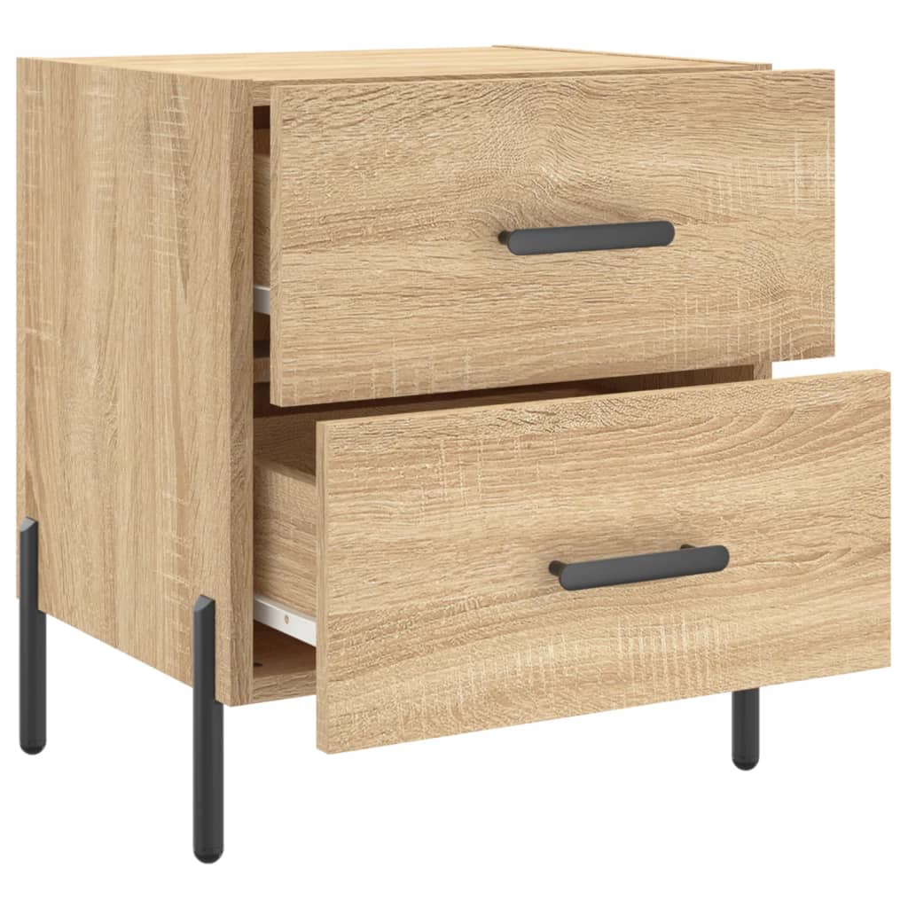 vidaXL Bedside Cabinet Sonoma Oak 40x35x47.5 cm Engineered Wood