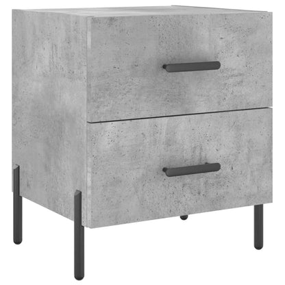 vidaXL Bedside Cabinet Concrete Grey 40x35x47,5 cm Engineered Wood