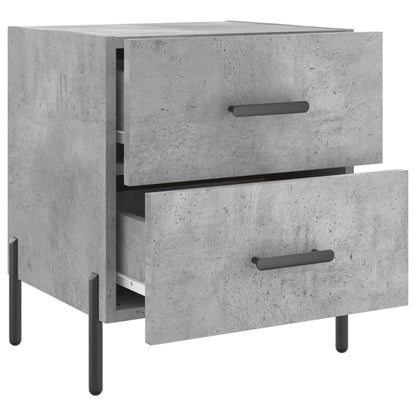 vidaXL Bedside Cabinet Concrete Grey 40x35x47,5 cm Engineered Wood