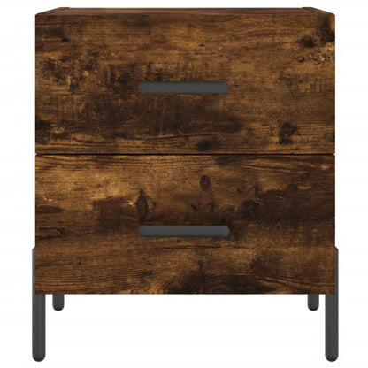 vidaXL Bedside Cabinets 2 pcs Smoked Oak 40x35x47.5 cm Engineered Wood