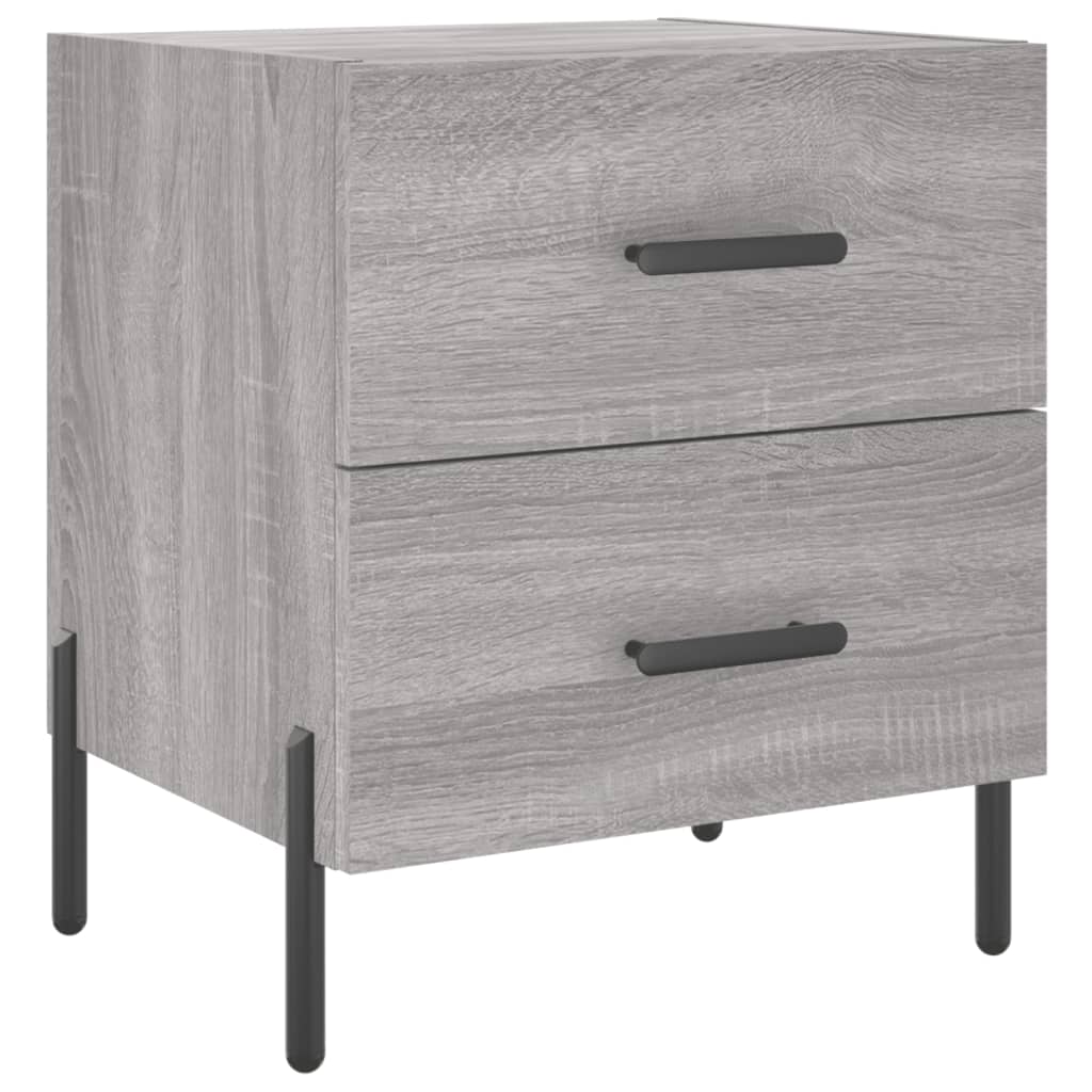 vidaXL Bedside Cabinet Grey Sonoma 40x35x47,5 cm Engineered Wood