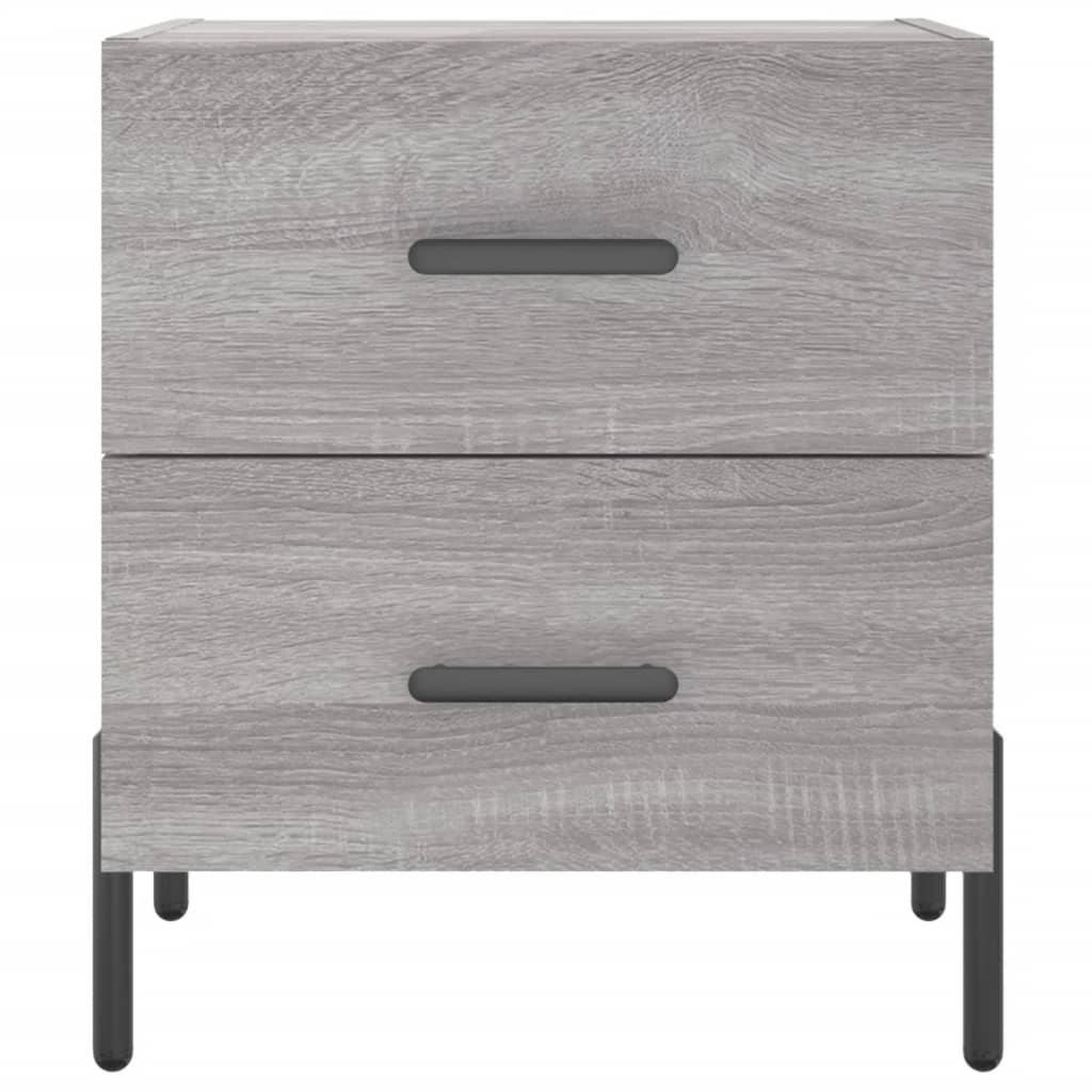 vidaXL Bedside Cabinet Grey Sonoma 40x35x47.5 cm Engineered Wood