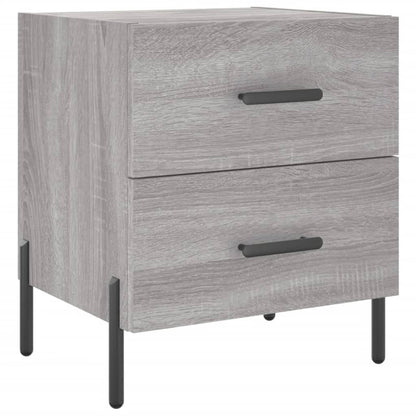 vidaXL Bedside Cabinets 2 pcs Grey Sonoma 40x35x47.5 cm Engineered Wood