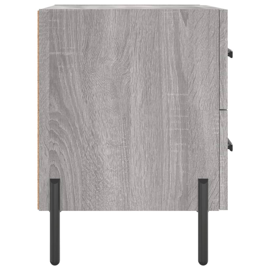 vidaXL Bedside Cabinets 2 pcs Grey Sonoma 40x35x47.5 cm Engineered Wood