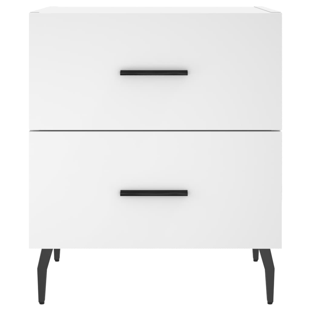 vidaXL Bedside Cabinet White 40x35x47,5 cm Engineered Wood