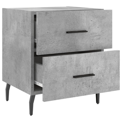 vidaXL Bedside Cabinet Concrete Grey 40x35x47,5 cm Engineered Wood