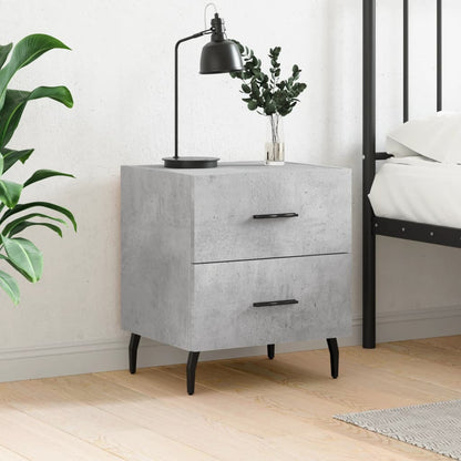 vidaXL Bedside Cabinet Concrete Grey 40x35x47,5 cm Engineered Wood