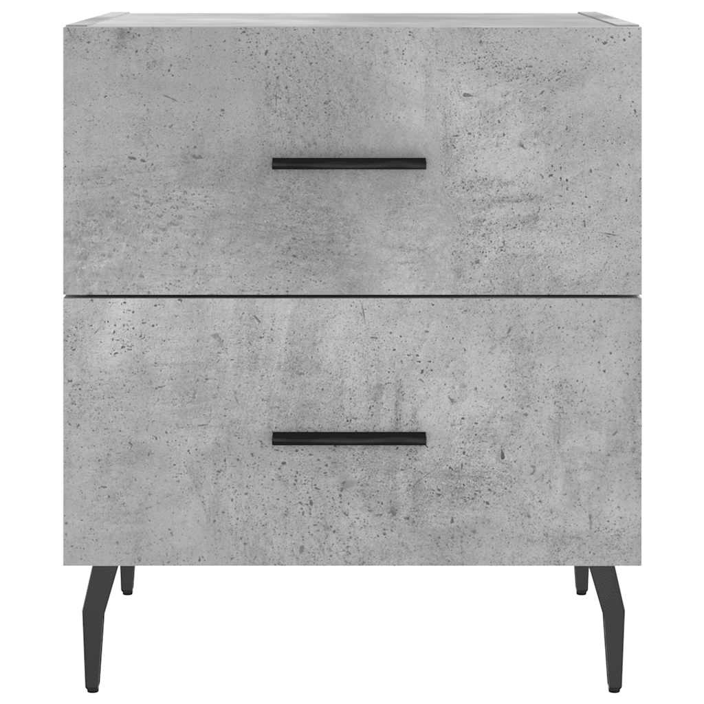 vidaXL Bedside Cabinets 2 pcs Concrete Grey 40x35x47.5 cm Engineered Wood